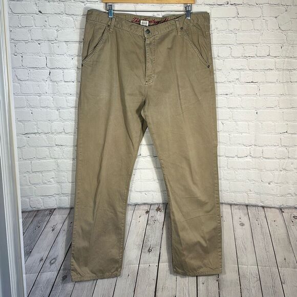 Territory Ahead Mens Khaki Chino Work Pants size W38 L32 - Picture 1 of 12